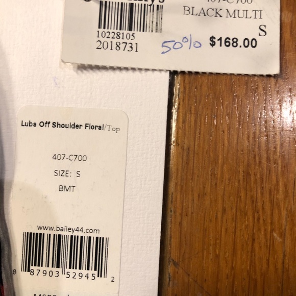 BAILEY/44 OFF THE SHOULDER SHIRT SIZE SMALL - Picture 10 of 11